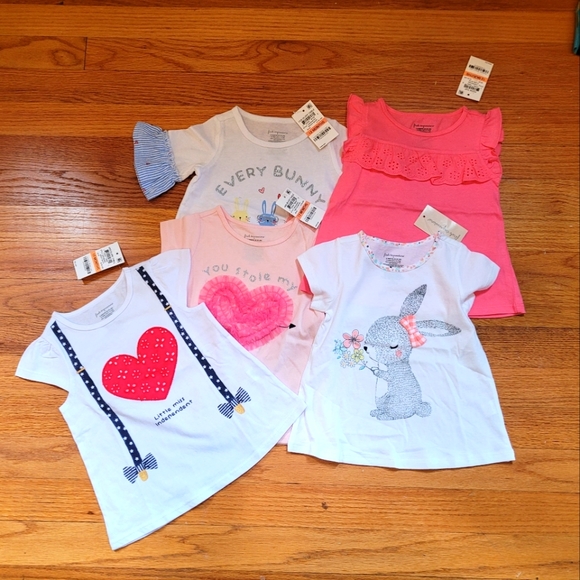NWT Lot of 5 Toddler T-shirts Size 12m - Picture 1 of 1